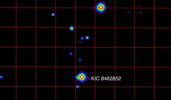 Звезда KIC 8462852. Фото NASA